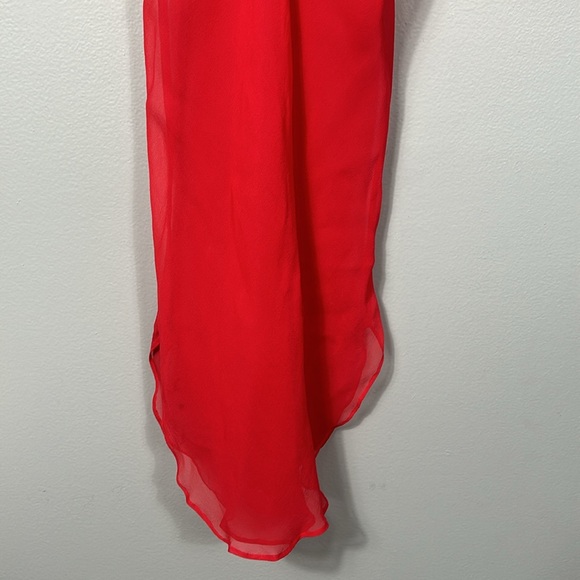 Vintage Magic Silk Slip Chemise size M see through with faux fur sexy sheer - Picture 3 of 15